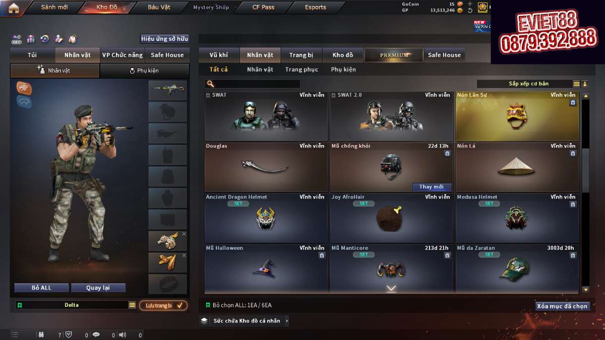 shop acc cf uy tin gia re